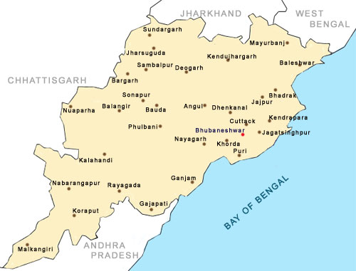 Orissa Map